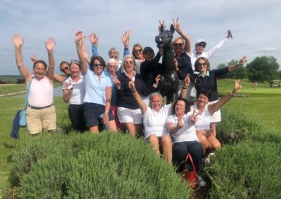 Sacrée ambiance à la Finale du Challenge d’Hiver Dames au Golf de Mont Griffon: les Touquettoises sont venues en force! les 11 et 12 Mai