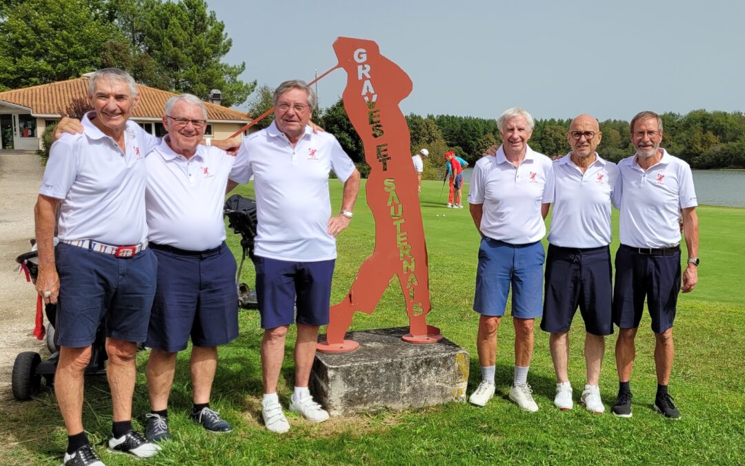 Notre équipe seniors 2 (+ 60 ans) se maintient en 2ème division au golf de Graves et Sauternais en Championnat de France: MERCI MARC!