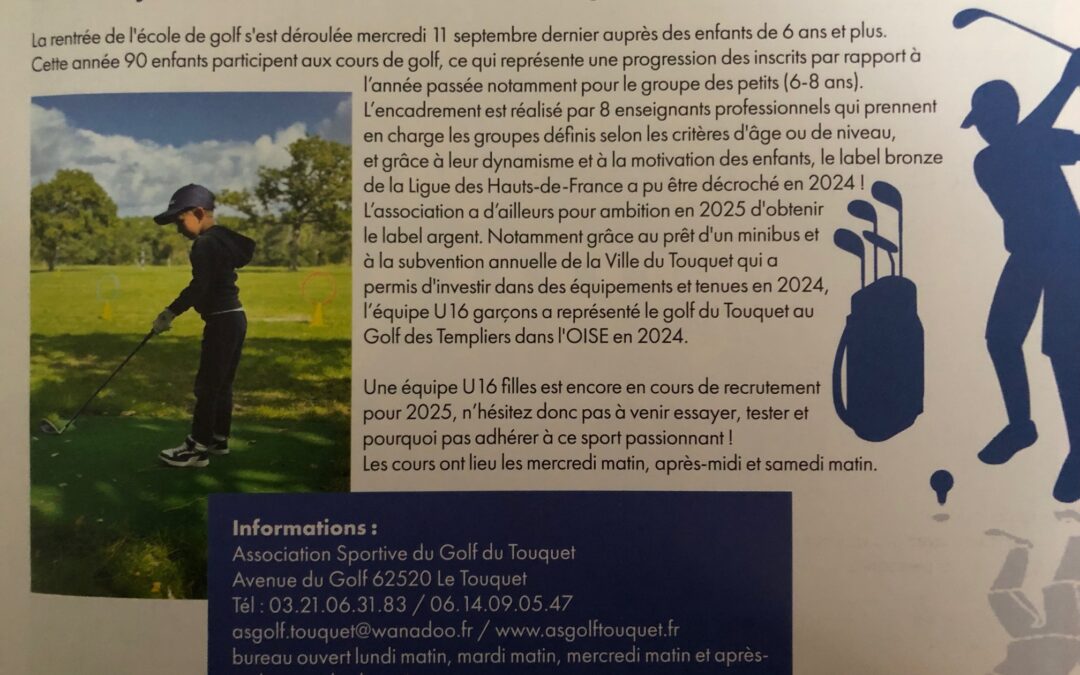 Vu dans LE TOUQUET.INFO, journal d’information du TOUQUET PARIS-PLAGE, d’OCTOBRE 2024, p.29