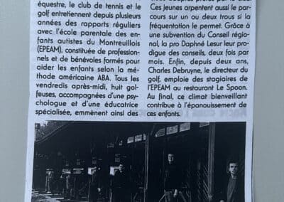 “Le golf du Touquet ouvert aux autistes”: un excellent article paru dans GOLF MAGAZINE n°433
